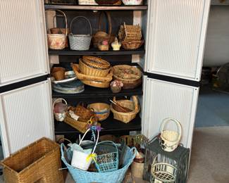 Baskets.  There are 7 of these tall Rubbermaid cabinets for sale