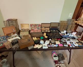 Avon Jewelry, jewelry boxes and trinket dishes