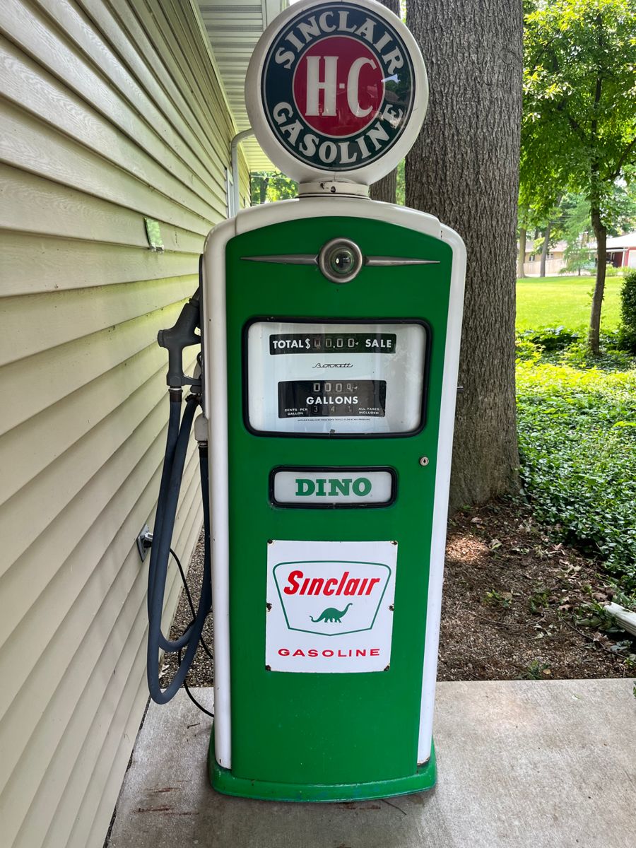 Restored Sinclair Gas pump