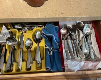2 sets of flatware