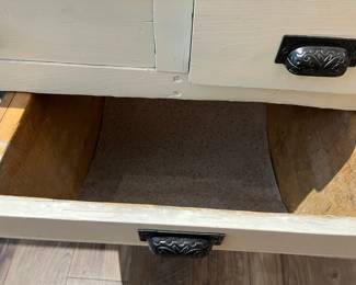Flour bins in Farm house Butcher block piece