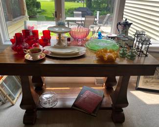 Beautiful Antique Library Table