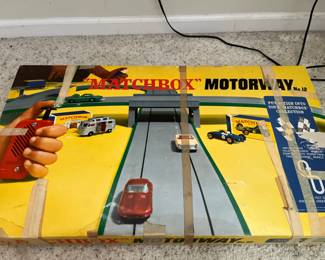 Vintage Matchbox track and cars