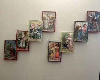 The Lords Prayer on vintage postcards