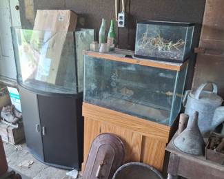 2 Large Fish Tanks with Stands and Accessories!