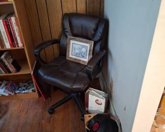 Leather Rolling Office Chair!