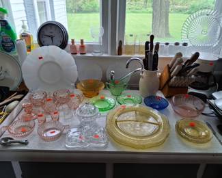 Closer View of the Depression Glass!