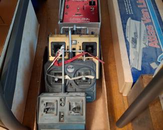 Model Ship and Airplane Remotes! Some Model Airplane Parts as well!