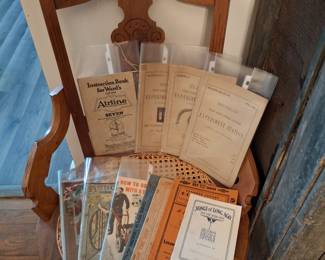 1 of 2 Beautiful Matching Eastlake Chairs and More Early Reading Material!