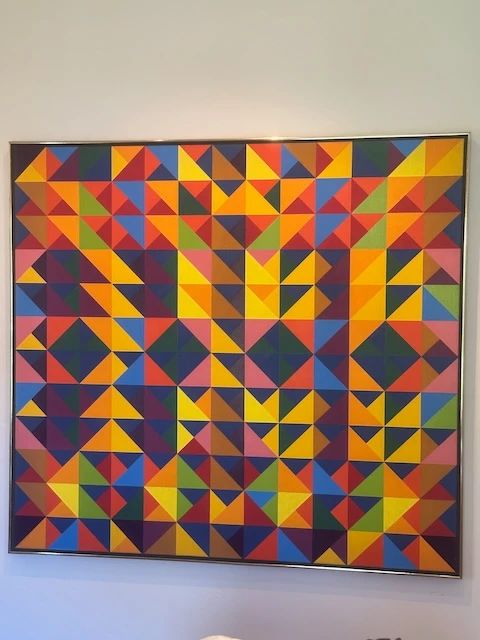 Karl Benjamin Original Oil Painting circa 1969