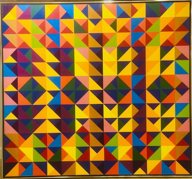Karl Benjamin Original Oil Painting #41 1965