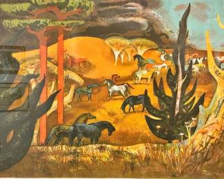 Millard Sheets Lithograph