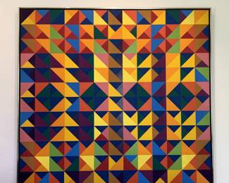 Karl Benjamin Oil on Canvas