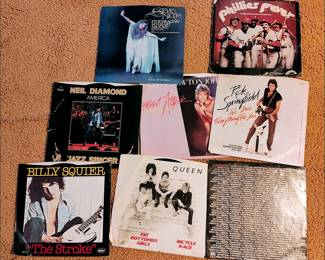 These are the 45s with sleeves.  There is an 8" stack without sleeves.