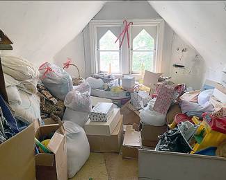 Here are things in the front attic room. There are several rooms like this now. We will be adding more photos daily.