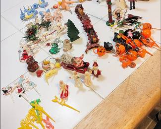 Lots of Vintage Cake Decorations