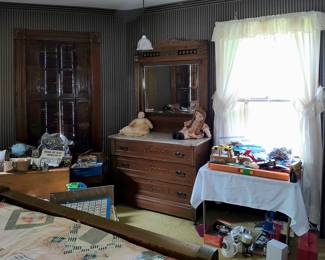 Dresser and Mirror that matches the High Back Bed.