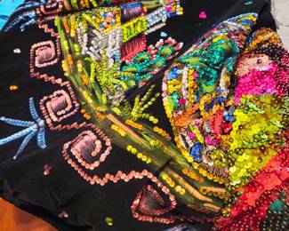 One of the other Mexican skirts with lavish sequin design.