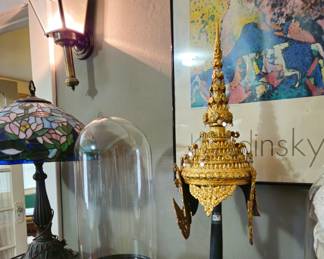 One of two large glass domes.