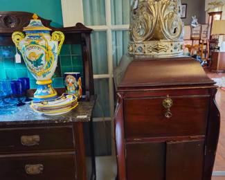 Victrola case can be used as a bar.