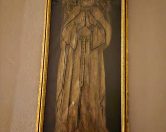 Brass rubbing, large size.
