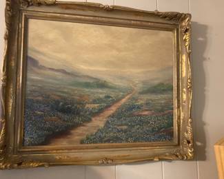 W.R. Thrasher blue bonnet painting.