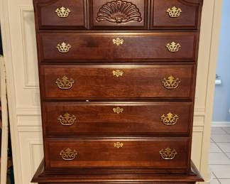 Cherry Queen Anne Highboy