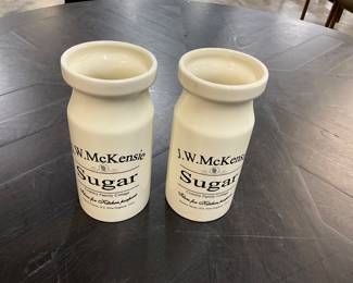 J.W. McKensie Sugar Containers