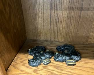 Miller Studio Chalkware Dogs Wall Decor