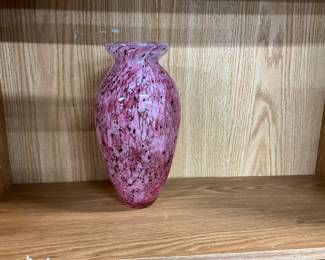 Steuben Purple Cluthra Glass Vase