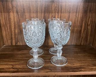 Libbey Hobstar Water Goblets