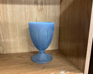 Westmoreland Blue Satin Goblet