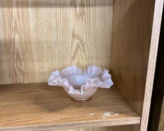 Fenton Silvercrest Spanish Lace Ruffled Bowl