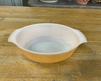 Fire King Peach Luster Casserole Dish