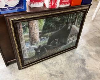 Framed Black Bear Print