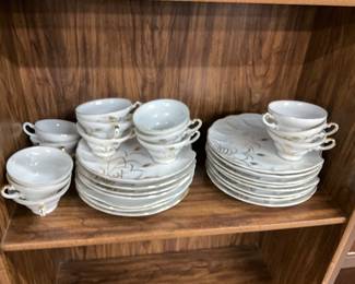 Lefton China Gold Wheat Luncheon Plate Sets