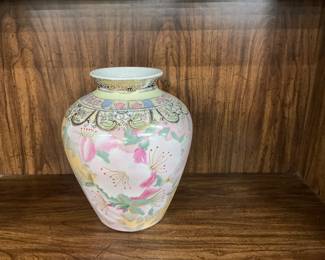 Porcelain Chinese Lotus Flower Vase