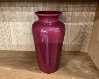 Red Ceramic Vase