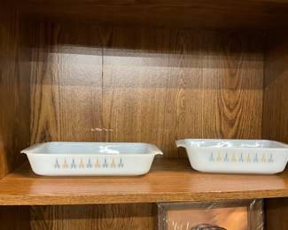 Anchor Hocking Fire King Atomic Starburst Casserole Dishes