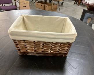 Lined Wicker Basket