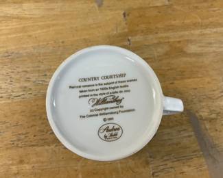 Andrea by Sadek Blue & White "Country Courtship" Coffee Mug
