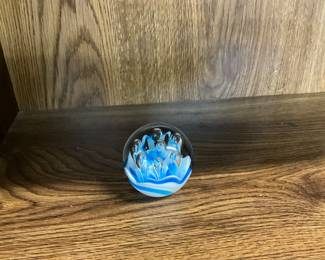 Controlled Bubble Glass Paperweight
