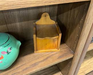 Wall Hung Wooden Salt Box