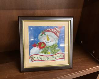 Fiber Optic Framed Color Changing Christmas Decor