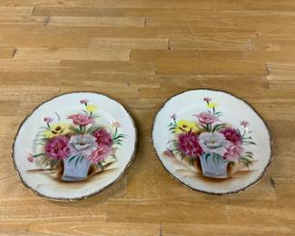 Norleans Ceramic Hand Painted Wall Hanging Plates Japan