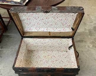 Camelback Domed Steamer Trunk