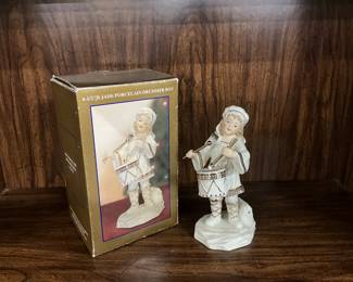 Bon-Ton Jade Porcelain Drummer Boy Figurine