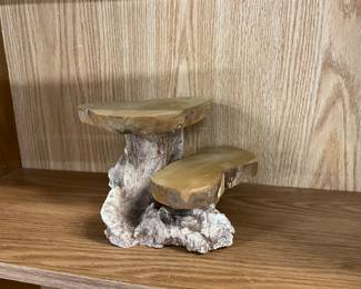 Natural Wood Figurine Stand