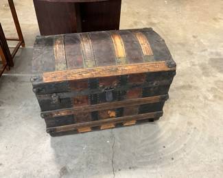 Camelback Domed Steamer Trunk