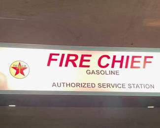 Fire chief lighted sign